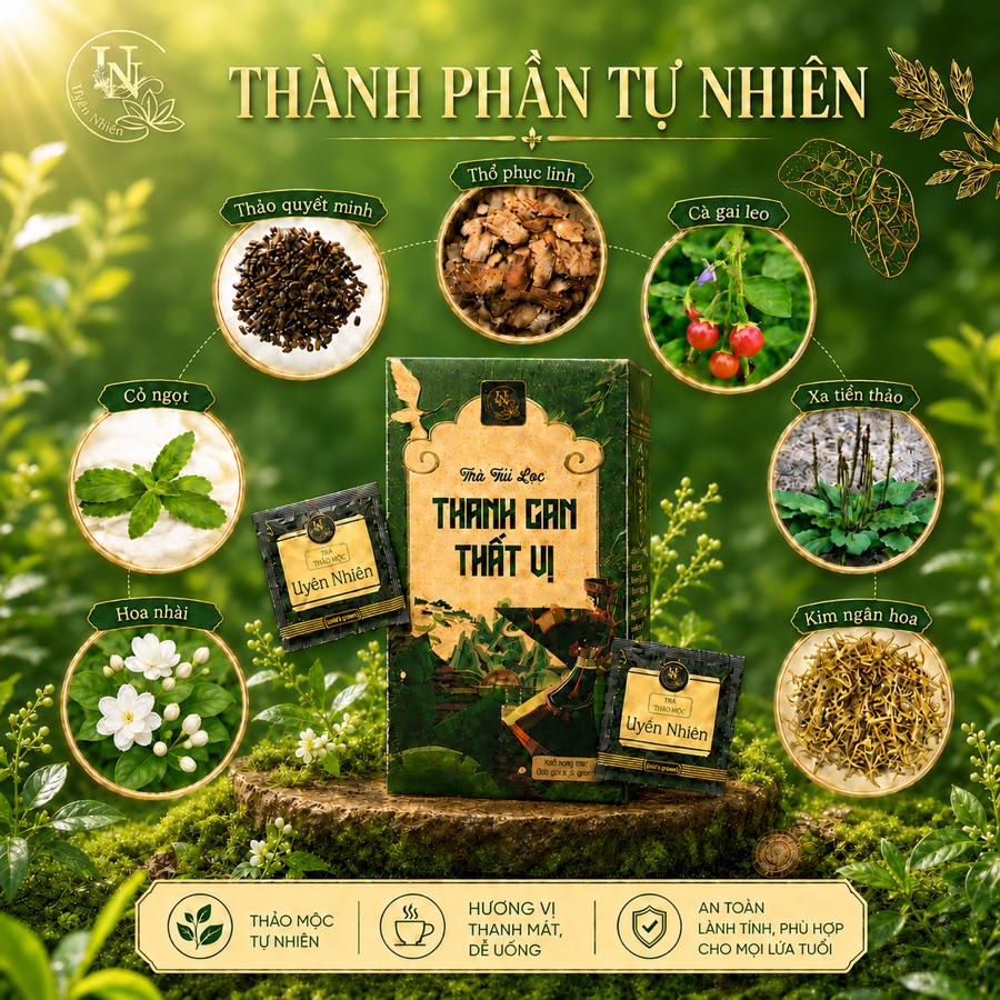 Thành phần tự nhiên Thanh Can Thất Vị